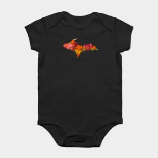 Upper Peninsula Maple Leaves Baby Bodysuit